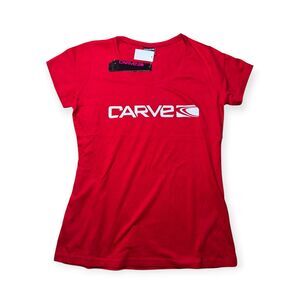 Carve Red T-Shirt Women's Summer Graphic Shirt (Choose your Size) BNWT